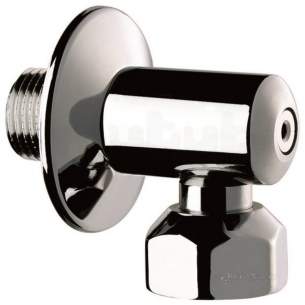 Delabie Accessories and Miscellaneous -  Delabie Elbow Wall Union With Stopcock M1/2 Inch F3/4 Inch L30 H30