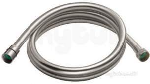 Delabie Showers -  Delabie Reinforced Pvc Silver Flexible Shower Hose L1.5m