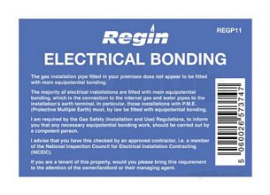 Regin Products -  Regin Regp11 Electrical Bond Sticker 8