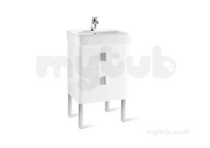 Roca Furniture and Vanity Basins -  Senso Square 20 550mm Basin Unit White