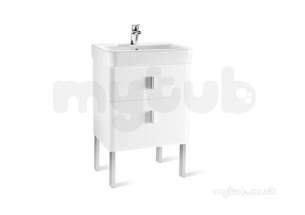 Roca Furniture and Vanity Basins -  Senso Square 20 600mm Basin Unit White