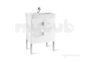 Roca Furniture and Vanity Basins -  Senso Square 20 650mm Basin Unit White