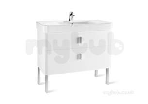 Roca Furniture and Vanity Basins -  Senso Square 20 1000mm Basin Unit Black