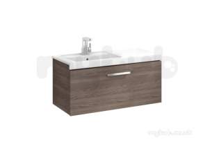 Roca Furniture and Vanity Basins -  Prisma 900mm 1 Drawer Unit Textured Ash