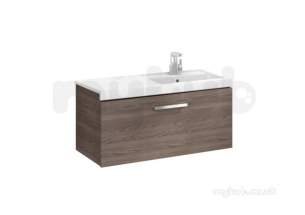 Roca Furniture and Vanity Basins -  Prisma 900mm 1 Drawer Unit Gloss White