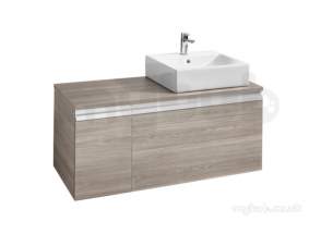 Roca Furniture and Vanity Basins -  Heima 1100mm Right Hand Countertop Textured Ash