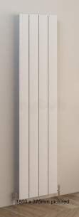 Eastbrook Towel Rails -  Rosano 1800 X 280 Aluminium Radiator Matt White 86.0001