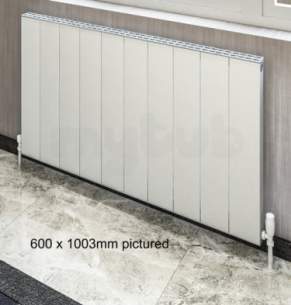 Eastbrook Towel Rails -  Vesima 1800 X 303 Aluminium Radiator Matt White 86.0080