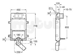 Roca Sanitaryware and Accessories -  Roca Basic Wc System 890090100