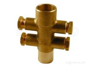 Yorkshire Microbore Fittings manifolds -  Yorkshire 1496 22x4-10mm Side.e Manifold