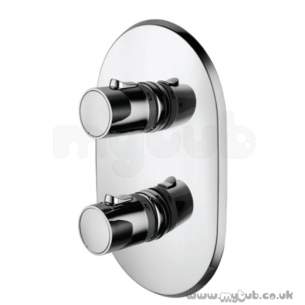 Ideal Standard Brassware -  Ideal Standard Cone A4020 Bi Shower Faceplateandhandles Cp