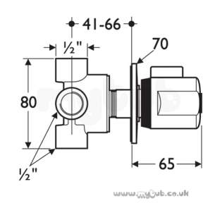 Ideal Standard Showers -  Ideal Standard Trevi A4860 Flow Control Valve Cp