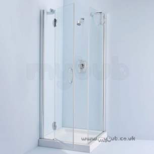 Bliss Shower Enclosures -  Armitage Shanks Bliss L8903 900mm Cnr Enc Right Hand And F/pnl Cl