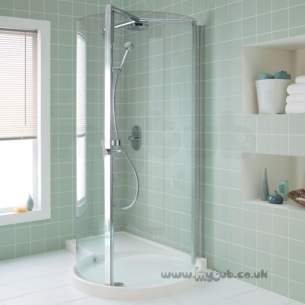 Ideal Standard Acrylic Shower Trays -  Ideal Standard Serenis 360 L5230 Left Hand 1700 X 1150 Shower Tray Cnr Wh