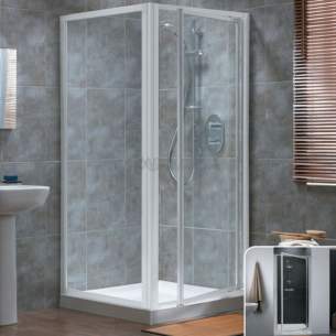 Trevi Shower Enclosures -  Ideal Standard Connect L8051ac Pivot Door 850 Frame Modesty Wh