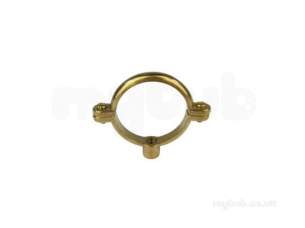 Single Pipe Rings and Backplates M10 -  42mm 1/4 Brass Single Pipe Ring Mrbsp42