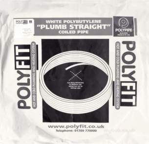 Polypipe Polyplumb Polyfit -  15mm X 150m Polyfit White Barrier Pipe