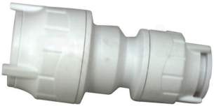 Polypipe Polyplumb Polyfit -  22mm X 15mm Polyfit Reducing Coupler Wht 5