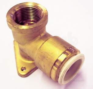 John Guest Speedfit Pipe and Fittings -  Speedfit 22mm X 3/4 Inch Bsp Brass W/back Elbow