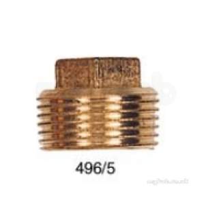 Brass Bushes Sockets and Plugs -  Midbras 1 Inch Brass Square Head Plug