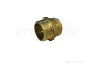 Brass Bushes Sockets and Plugs -  Midbras 3/4 Inch Hexagonal Brass Nipple