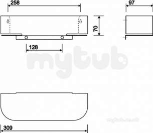 E100 Internal Door Storage E10001wh