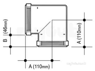 Osma Above Ground Drainage -  9t903n Brown Osma Gutter Angle 90 Degree