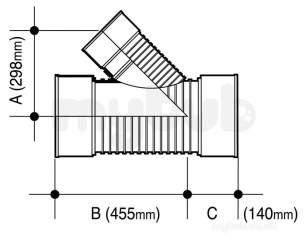 Wavin UltraRib Large Diameter Drainage -  Wavin Ur Unjunc Bn 225x150x225 Sn8 D/s 9ur227