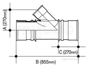 Osma Ultrarib -  9ur229 D/s Slip Junction 225mm X 150mm