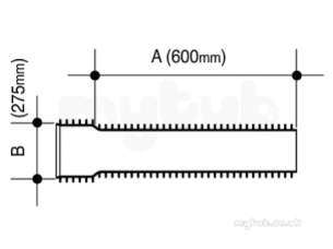 Osma Ultrarib -  9ur869 225 U/rib S/s Rocker Pipe