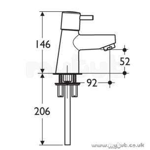 Ideal Standard Brassware -  Ideal Standard Cone B5109 Single Lever Bath Filler Cp