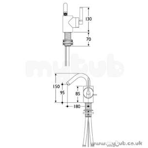 Ideal Standard Brassware -  Ideal Standard Silver E0074 Mono S/l Bdt Mixer And Puw Cp