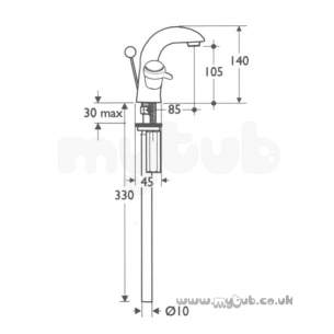 Ideal Standard Brassware -  Ideal Standard E0625 Wways Cd Basin Mixer Swivel Cp