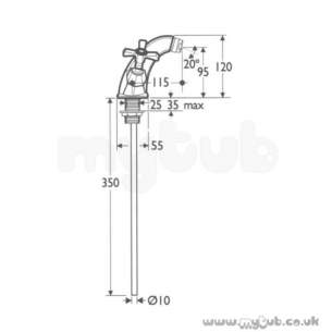 Ideal Standard Brassware -  Ideal Standard Plaza E6825 Monoblock Bidet Mixer Cp