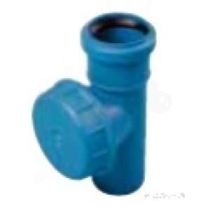 Polypipe Terrain Hdpe -  Acoustic Db12 110mm Access With Cap As650907