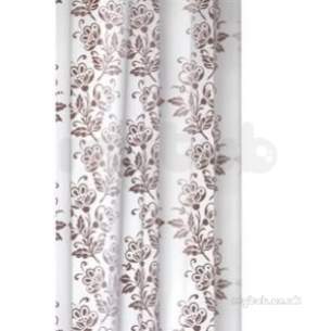 Croydex Shower Curtains and Rails -  Flock Peva Shower Curtain Ae287731