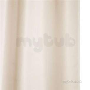 Croydex Shower Curtains and Rails -  Linerless Waffle Shower Curtain Ivory Af286217