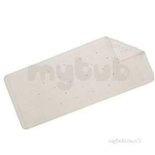 Croydex Bathroom Accessories -  Small White Rubagrip Mat 580 X 340mm Ag181122