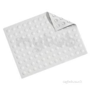 Croydex Bathroom Accessories -  Croydex White Double Sucker Mat Ag200022