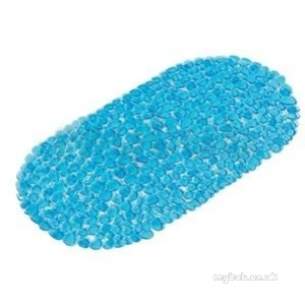 Croydex Bathroom Accessories -  Croydex Pebbles Mat Blue Ag300024