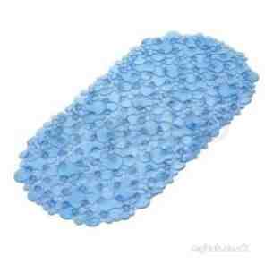 Croydex Bathroom Accessories -  Croydex Bubbles Blue Pvc Bath Mat