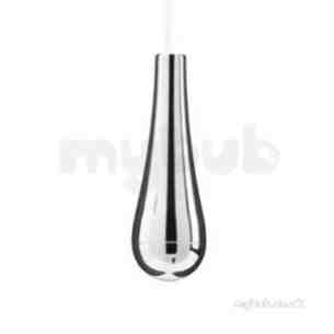 Croydex Bathroom Accessories -  Croydex Teardrop Light Pull Chrome