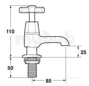 Deva Brassware -  Deva Artesian Basin Taps Chrome Plated Asn01