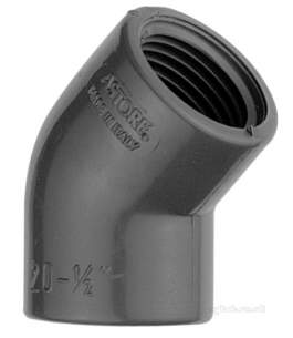 Astore Inch Upvc Fittings Uti 6 -  Avf Upvc Gy2 Bsp 45d Elbow 2.1/2