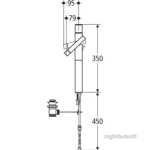 Ideal Standard Art and Design -  Ideal Standard Alfiere N9798 One Tap Hole Vessel Basin Mixer Cp