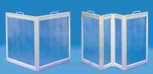 Neaco Shower Trays -  Two Panel Carer Screen 650mm X 650mm
