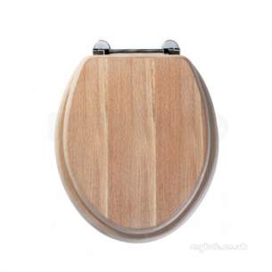 Roper Rhodes Toilet Seats -  Axis 8065li Toilet Seat Limed Oak Chrome