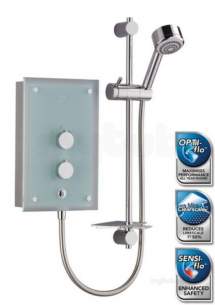 Mira Showers -  Mira Azora 9.8 Kw Chrome Plated Glass