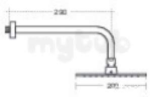 Ideal Standard Showers -  Ideal Standard Idealrain Cube M1 Rainshower 200mm