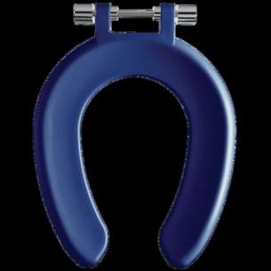Twyfords Commercial Sanitaryware -  Open Front Seat Ring For Sola School 300 Toilet Pan-blue Sa1304be